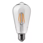 4W Żarówka LED ST64 Filament / Barwa:2700K / Ściemniana / Trzonek:E27