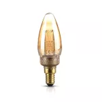 2W Żarówka LED Filament - ART / Klosz Bursztynowy / Barwa:1800K / Trzonek:E14 7472