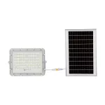 15W Solarny naświetlacz LED z czujnikiem zmierzchu / Panel z przewodem: 3m / Pilot / Bateria 12000mAh/ Barwa:6400K / Obudowa: Biała