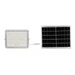 20W Solarny naświetlacz LED z czujnikiem zmierzchu / Panel z przewodem: 3m / Pilot / Bateria 16000mAh/ Barwa:6400K / Obudowa: Biała