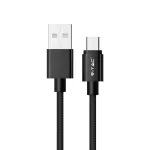 Przewód Mikro USB / 1m / Czarny 8488