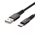 Przewód USB typ: C / 1m / Czarny 8632