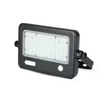 10W Naświetlacz LED solarny / Panel z przewodem / Gniazdo USB / Barwa:4000K / Obudowa: Czarna