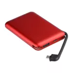 Power Bank z przyłączem Mikro USB / Litowo Polimerowy - 3.7V, 5000mAh / Czerwony