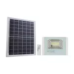 40W Naświetlacz LED z panelem solarnym / Barwa: 6000K / Obudowa: Biała