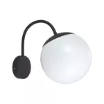 Lampa Ścienna LED / Trzonek: E27 / Kula / Kolor: Czarna 11823