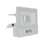 10W Naświetlacz LED SMD z czujnikiem ruchu / Chip SAMSUNG / Przewód: 1m / Barwa:3000K / Obudowa: Biała