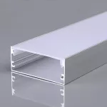 Profil Aluminiowy do paska LED na powierzchniowy / 2000x50x20mm / Klosz: Mleczny / Kolor: Aluminium