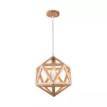 Dekoracyjna lampa sufitowa drewniana - D300 - E27