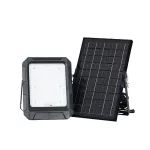 10W Naświetlacz LED z panelem solarnym / Sterowanie: Pilot / Bateria: LiFePO4 3.7V 8000mA / Barwa: 4000K / Obudowa: Czarna