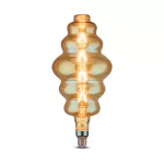 8W Żarówka dekoracyjna LED S180 / Klosz: Bursztynowy / Barwa:2200K / Ściemniana / Trzonek:E27