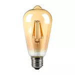 8W ST64 Żarówka LED Filament / Klosz: Bursztynowy / Barwa:2200K / Trzonek:E27