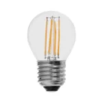 4W G45 Żarówka LED Filament / Klosz Transparentny / Barwa:6500K / Trzonek:E27