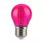 2W G45 Żarówka LED Filament / Różowy / Trzonek:E27 217410