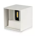 11W Kinkiet kwadratowy LED / CHIP BRIDGELUX / Barwa:4000K / Biały