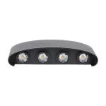 7W Lampa ścienna LED / Barwa:3000K / IP65 / Obudowa: Czarna 218619