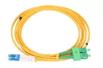 Extralink LC/UPC-SC/APC | Patchcord | Jednomodowy, Duplex, G657A, 3mm, 2m