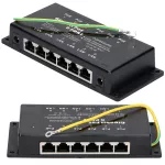 Extralink 6 Portowy | Gigabit PoE Injector | 6x 1000Mb/s RJ45