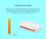 Totolink S808G | Switch | 8x RJ45 1000Mb/s Gigabit, obudowa Desktop