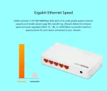 Totolink S505G | Switch | 5x RJ45 1000Mb/s Gigabit, obudowa Desktop