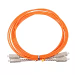 Extralink SC/UPC-SC/UPC | Patchcord | Wielomodowy, Duplex, 50/125, 3mm, 1m