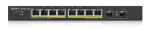 ZYXEL GS1900-10HP | Switch | 8x RJ45 1000Mb/s PoE, 2x SFP, 77W, zarządzalny