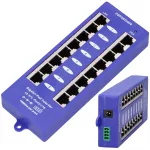 Extralink 8 Portowy | Gigabit PoE Injector | 8x 1000Mb/s RJ45, Mode B