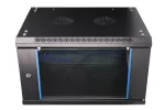 Extralink 6U 600x450 Czarna | Szafa rack | montowana na ścianie