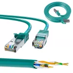 Extralink Kat.6 FTP 1m | Patchcord LAN | Miedź Kabel sieciowy skrętka 1Gbit/s