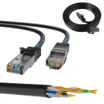 Extralink Kat.5e FTP 0.5m | Patchcord LAN | Miedź Kabel sieciowy skrętka