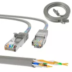 Extralink Kat.5e UTP 0.5m | Patchcord LAN | Miedź Kabel sieciowy skrętka