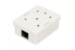 Extralink | Gniazdo natynkowe | 1x RJ45 KAT5E UTP