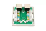 Extralink | Gniazdo natynkowe | 2x RJ45 KAT5E STP