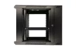 Extralink 12U 600x600 AZH Czarna | Szafa rack | montowana na ścianie, dwusekcyjna