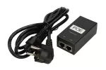 Extralink POE-48-24W | Zasilacz PoE | 48V, 0,5A, 24W, kabel w zestawie