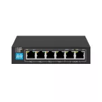 Extralink KRIOS | Switch PoE | 4x Gigabit PoE/PoE+, 2x RJ45 Uplink Gigabit, 60W