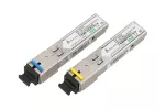 Extralink SFP 1.25G | Moduł SFP WDM | 1,25Gbps, 1310/1550nm, single mode, 3km, SC, DOM, para, dedykowany dla HP/Aruba