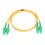 Extralink SC/APC-SC/APC | Patchcord | Jednomodowy, Duplex, 9/125, 2mm, 1m