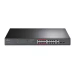 TP-Link TL-SL1218MP | Switch | 16x RJ45 100Mb/s PoE+, 2x RJ45 1000Mb/s, 2x SFP Combo, Rack, Niezarządzalny