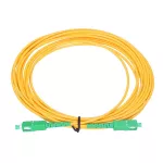 Extralink SC/APC-SC/APC | Patchcord | LSOH, Jednomodowy, Simplex, G.657A2, 3mm, 15m, żółty