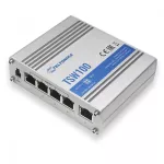 Teltonika TSW100 | Switch PoE | 5x RJ45 1000Mb/s, 4x PoE, 60W