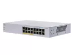 Cisco CBS110-16PP | Switch | 16x RJ45 1000Mb/s, 8x PoE, Desktop, Rack, Niezarządzalny, 64W