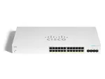 Cisco CBS220-24P-4X | Switch | 24x RJ45 1000Mb/s PoE, 4x SFP+, Desktop, Rack, 195W