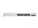 Cisco CBS220-24P-4X | Switch | 24x RJ45 1000Mb/s PoE, 4x SFP+, Desktop, Rack, 195W