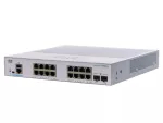 Cisco CBS250-16T-2G | Switch | 16x RJ45 1000Mb/s, 2x SFP, Desktop, Rack