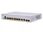 Cisco CBS250-8FP-E-2G | Switch | 8x RJ45 1000Mb/s PoE, 2x RJ45/SFP Combo, 120W