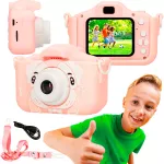 Extralink Kids Camera H28 Single Różowy | Aparat cyfrowy | 1080P 30fps, wyświetlacz 2.0