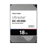 WD ULTRASTAR DC HC550 3.5IN 26.1MM 18TB 512MB 7200RPM SATA ULTRA 512E SE NP3 DC HC550 (WUH721818ALE6L4)