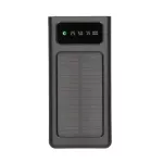 Extralink EPB-091 10000mAh Czarny | Powerbank | Solar Power bank, USB-C