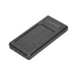 Extralink EPB-091 10000mAh Czarny | Powerbank | Solar Power bank, USB-C